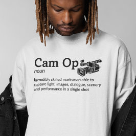 Lichtmodus für die Definition des Cam Op - Kamera T-Shirt
