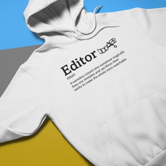 Lichtmodus für die Editordefinition - Film/Video-E Hoodie