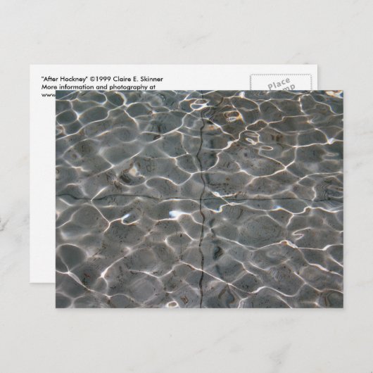 Lichtmuster auf Wasser Postkarte (Vorne/Hinten)