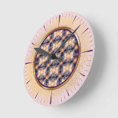 Lichtmuster Runde Wanduhr (Winkel)