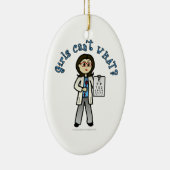 Lichtoptometristin Keramik Ornament (Rechts)