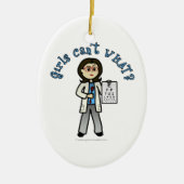 Lichtoptometristin Keramik Ornament (Vorne)