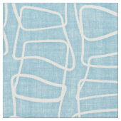 Lichtpastellblau Moderne Rundquadratmuster Stoff (Nahaufnahme)