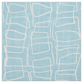 Lichtpastellblau Moderne Rundquadratmuster Stoff (Muster)