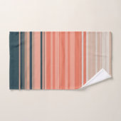 Lichtpfirsich, Koralle und orangefarbenes Muster Badhandtuch Set (Handtuch)