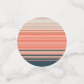 Lichtpfirsich, Koralle und orangefarbenes Muster Konfetti (Klein Vorderseite)