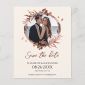 Lichtpfirsichkäfer-Foto Save the Date (Vorderseite)