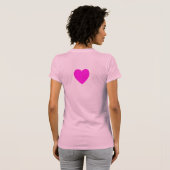 LICHTPINK FUCHSIA HERZEN T-Shirt (Schwarz voll)