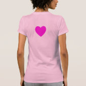 LICHTPINK FUCHSIA HERZEN T-Shirt (Rückseite)