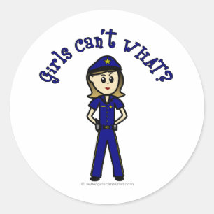 Lichtpolizist Runder Aufkleber