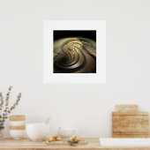 Lichtprojektion durch Loxodrome Poster (Küche)