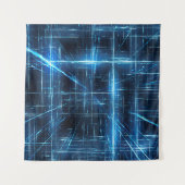 Lichtpunkte des Netzwerks Wandteppich (Vorderseite (Horizontal))