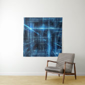 Lichtpunkte des Netzwerks Wandteppich (Beispiel (Horizontal))