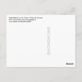 Lichtreflektionen auf der Wasser-Foto-Postkarte Postkarte (Rückseite)