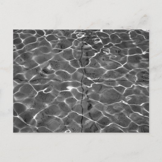 Lichtreflektionen auf der Wasser-Foto-Postkarte Postkarte (Vorderseite)