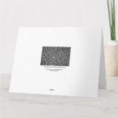 Lichtreflektionen auf Wasser: Schwarz/Weiß Karte (Rückseite)