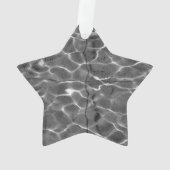 Lichtreflektionen auf Wasser: Schwarz/Weiß Ornament (Rückseite)