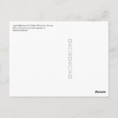 Lichtreflektionen auf Wasser: Schwarz/Weiß Postkarte (Rückseite)