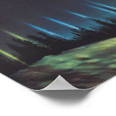 Lichtreflektionen in Alaska Poster (Ecke)