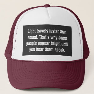 Lichtreisen schneller Funny Truckerkappe