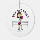 Lichtrosa Boxer Keramikornament (Links)