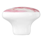 Lichtrosa Marmormuster Keramikknauf (Seitenansicht)