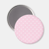Lichtrosa Polka Dots Muster Magnet (Vorderseite/Rückseite)
