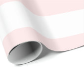 Lichtrosa, weißes Muster der XL-Streifen Geschenkpapier (Rolleneckpunkt)