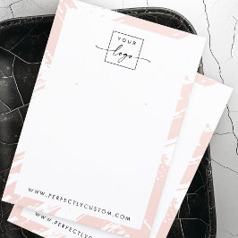 Lichtrot Pinselpinke Pinselstriche Ohrkarte Visitenkarte