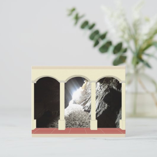 Lichtschacht durch den Bogengang Postkarte (Stehend Vorderseite)