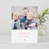 Lichtschacht-Urlaubskarte Feiertagskarte (Stehend Vorderseite)