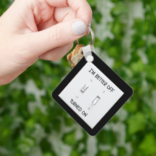 Lichtschalter an der Schlüsselkette eingeschaltet Schlüsselanhänger