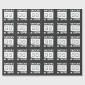 Lichtschalter Elektrotechnik Geschenkpapier (Flach)
