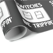 Lichtschalter Elektrotechnik Geschenkpapier (Rolleneckpunkt)