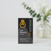 Lichtschalter für Lichtschranke Visitenkarte (Stehend Vorderseite)