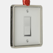 Lichtschalter Silbernes Ornament (Rechts)