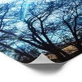 Lichtscheine durch poster (Ecke)