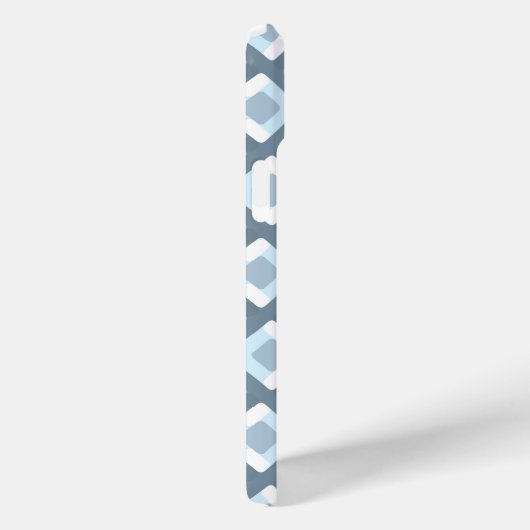 Lichtschiefer Blau Grau Mitteljahrs Quadrat Muster Case-Mate iPhone Hülle (Rückseite / Rechts)