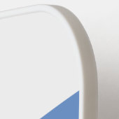 Lichtschiefer Blaue Racing Streifen weißer Hinterg Pickleball Schläger (Linke Seite)