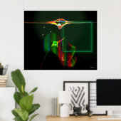 Lichtschiffe in Zeta Reticuli Poster (Heimbüro)