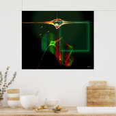 Lichtschiffe in Zeta Reticuli Poster (Küche)