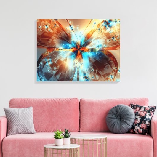 Lichtschmetterling - Leinwand (Insitu (Wohnzimmer))