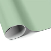 Lichtschmierte Moosminze, Solid Color Geschenkpapier (Rolleneckpunkt)