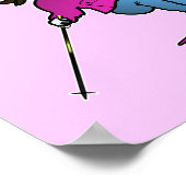 Lichtschneefahrer Poster (Ecke)