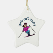 Lichtschneeschuh Keramik Ornament (Rechts)