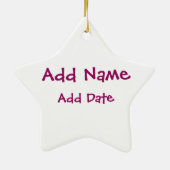 Lichtschneeschuh Keramik Ornament (Hinten)