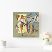 Lichtschutz? Quadratische Wanduhr (Zuhause)