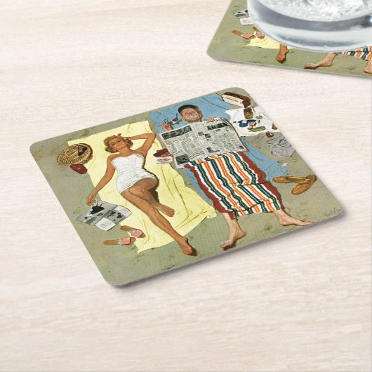 Lichtschutz? Rechteckiger Pappuntersetzer (angewinkelt)