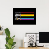 Lichtschwert Regenbogen Poster (Heimbüro)