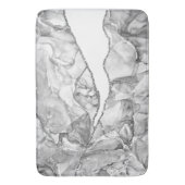 LICHTSILVER MARBLE AGATE GLITZER GLAM BADEMATTE (Vorderseite Vertikal)
